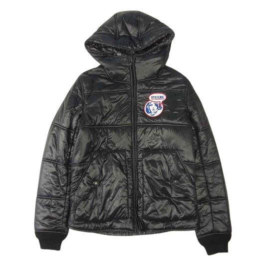 HYSTERIC GLAMOUR ヒステリックグラマー 0213AB01 PRIMALOFT ワッペン付き プリマロフト 中綿 ジャケット ブラック系 S【中古】