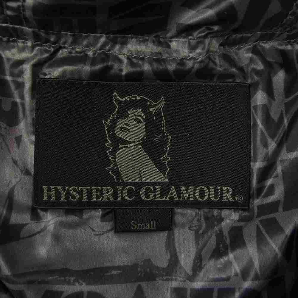 HYSTERIC GLAMOUR ヒステリックグラマー 0213AB01 PRIMALOFT ワッペン付き プリマロフト 中綿 ジャケット ブラック系 S【中古】