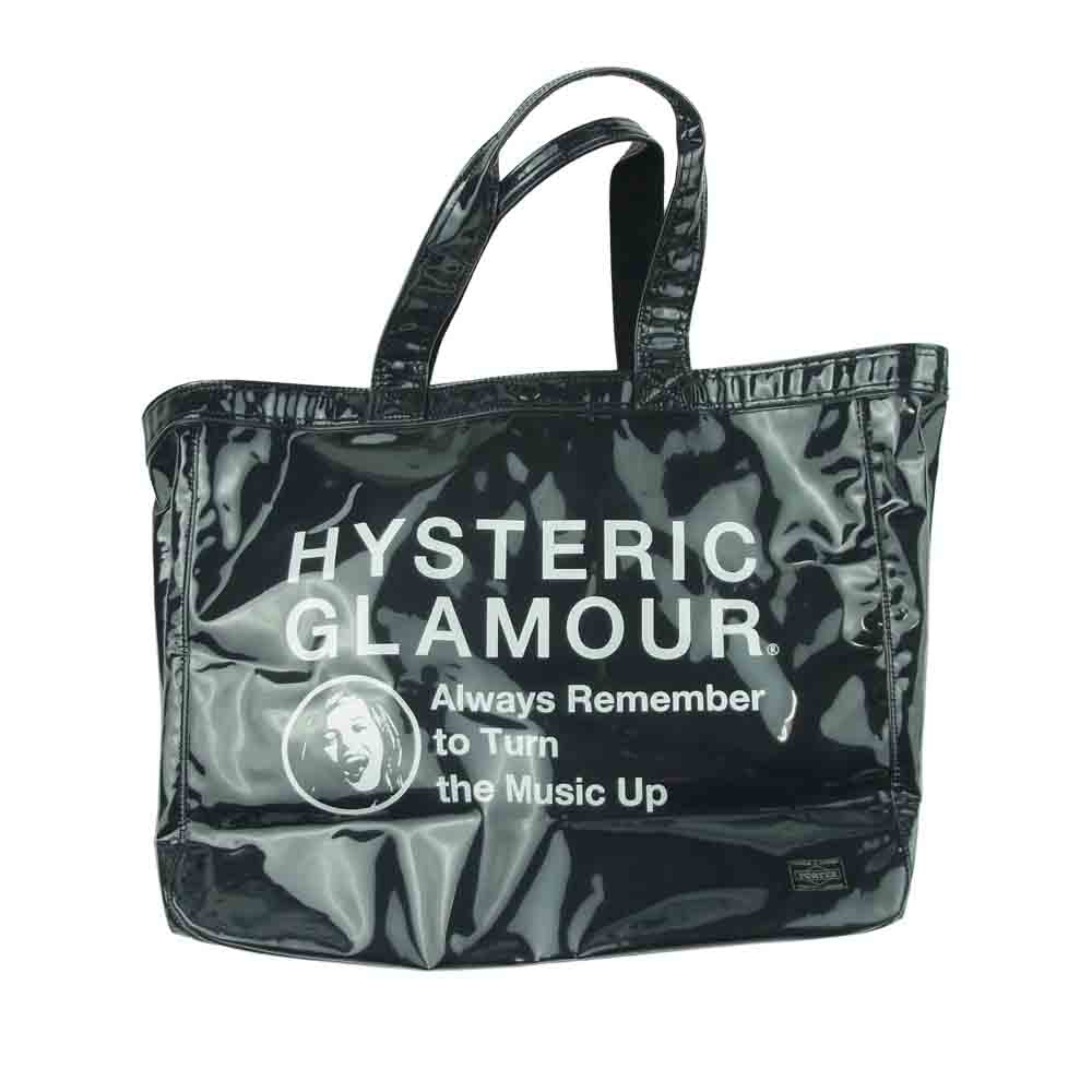 HYSTERIC GLAMOUR ヒステリックグラマー PORTER ポーター PVC ビニール トート バッグ ブラック系【美品】【中古】