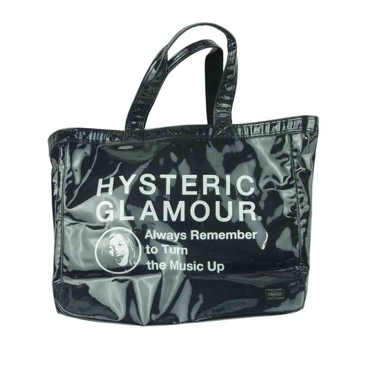 HYSTERIC GLAMOUR ヒステリックグラマー PORTER ポーター PVC ビニール トート バッグ ブラック系【美品】【中古】