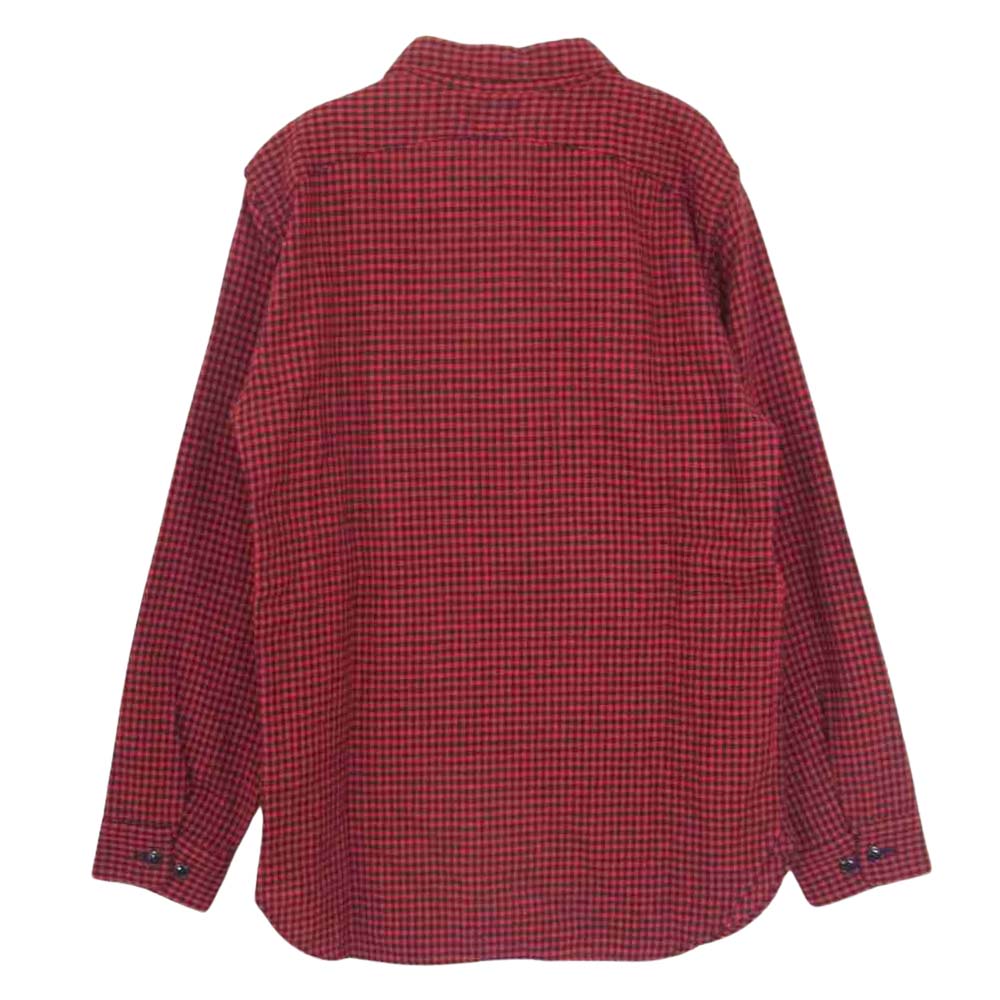 TENDERLOIN テンダーロイン T-HOUND SHIRT ウール チェック シャツ レッド系 ブラック系 XS【美品】【中古】