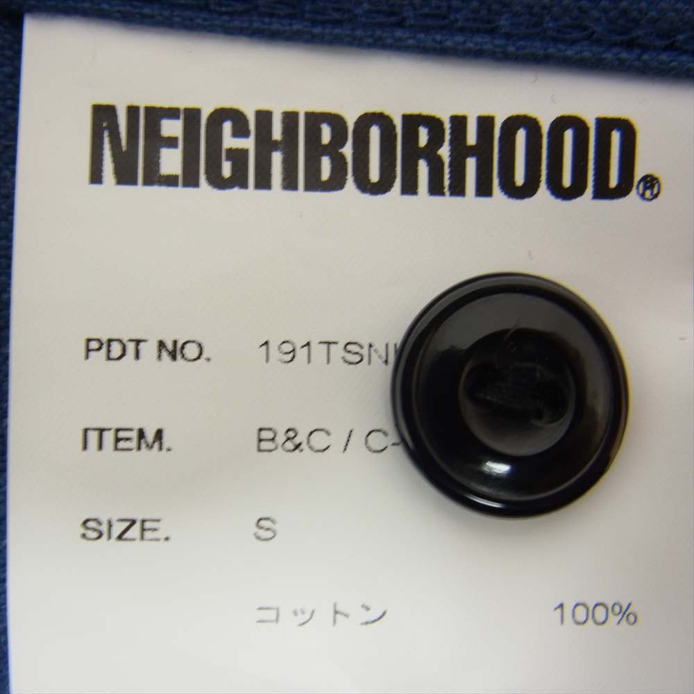 NEIGHBORHOOD ネイバーフッド 19SS 191TSNH-SHM09 チェック ネル シャツ ブルー系 S【中古】
