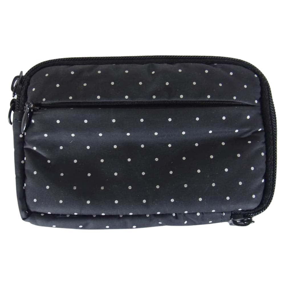 PORTER ポーター ドット マルチ ポーチ 小物入れ ブラック系【中古】