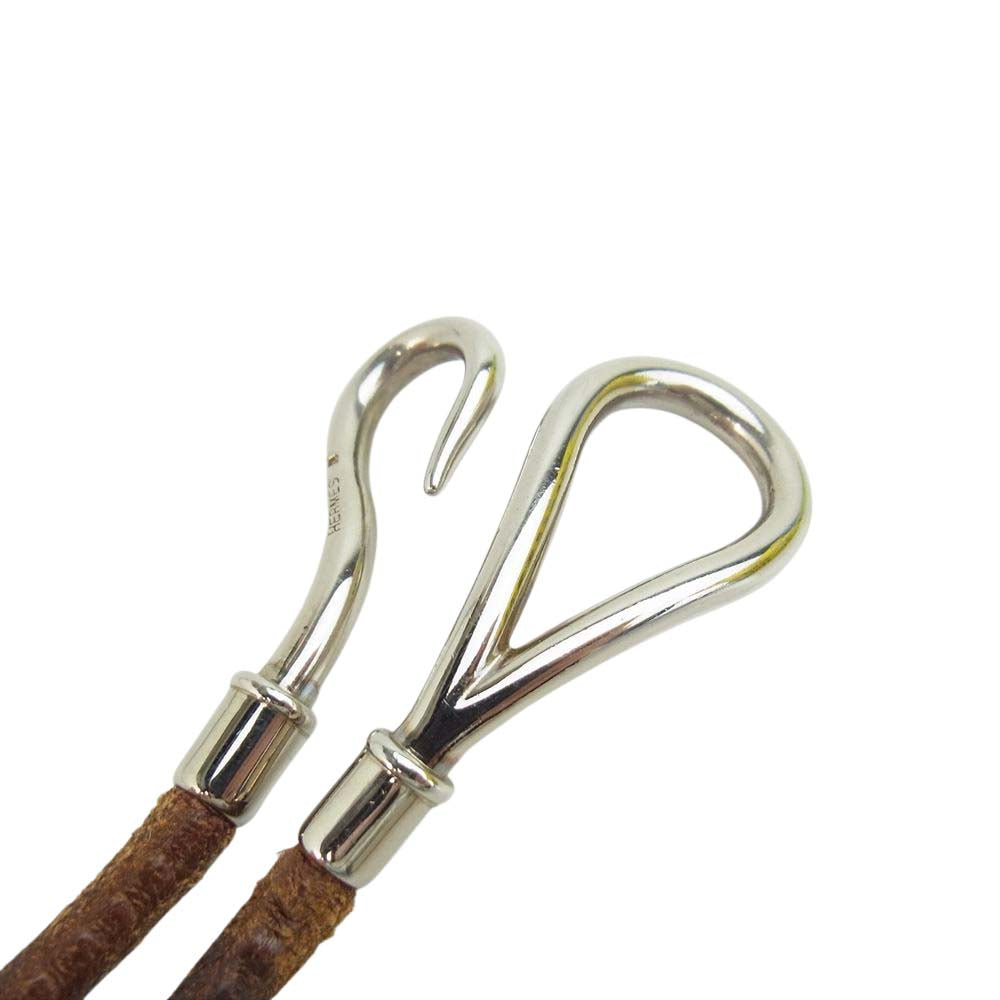 HERMES エルメス ジャンボ 2連 ブレスレット レザー チョーカー【中古】