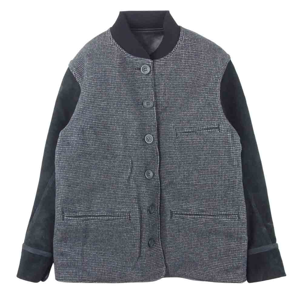 JELADO ジェラード 18AW JG33405 JOHN GLUCKOW Trailblazer Iron Horse ホースハイド ウール リバーシブル カーコート ジャケット ブラック系 M【中古】