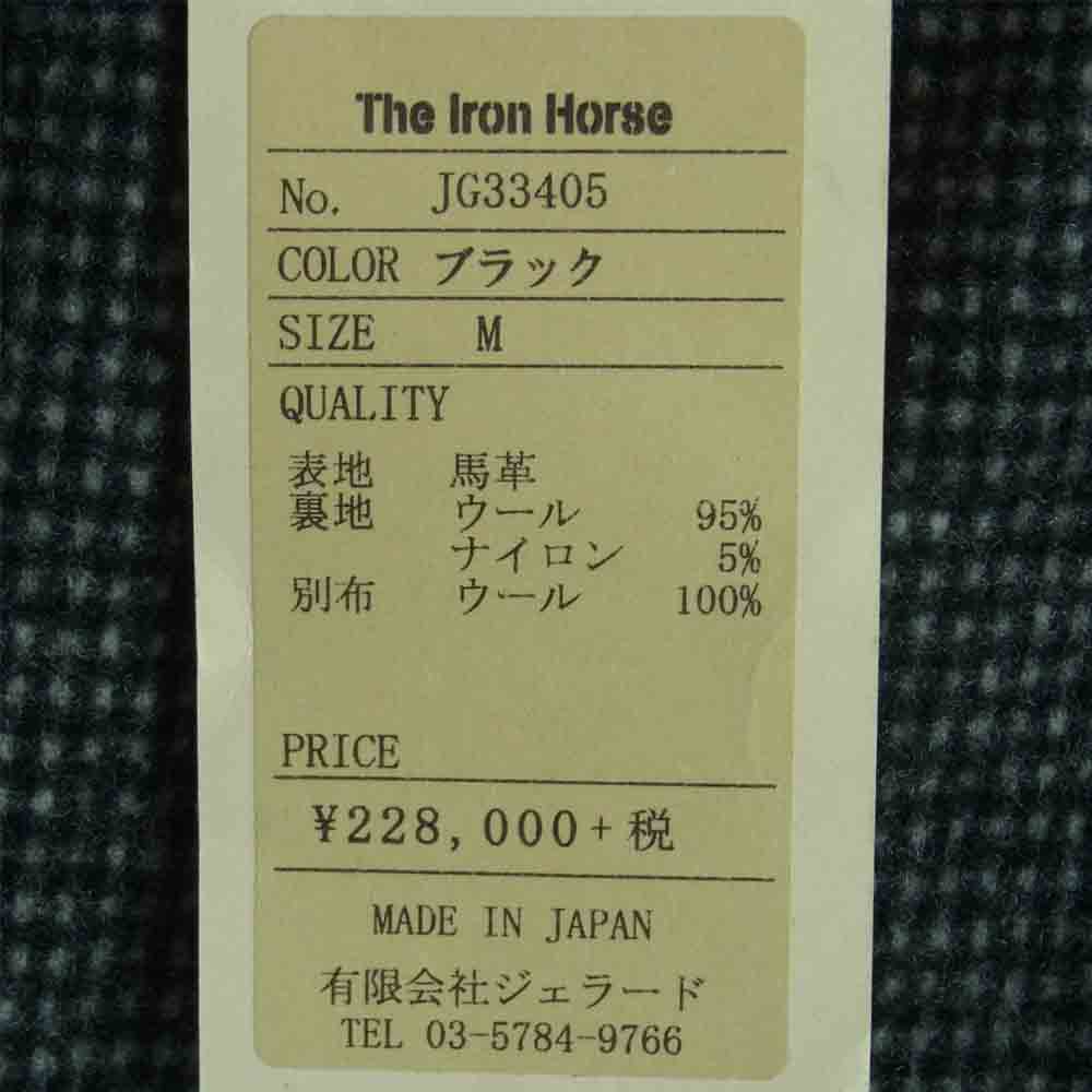 JELADO ジェラード 18AW JG33405 JOHN GLUCKOW Trailblazer Iron Horse ホースハイド ウール リバーシブル カーコート ジャケット ブラック系 M【中古】
