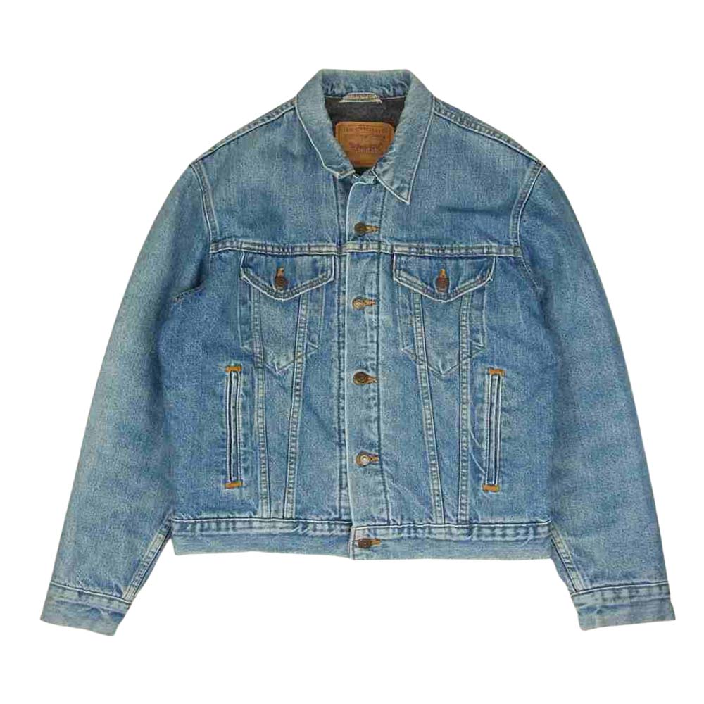 Levi's リーバイス 70506-0316 90s USA製 70506 刻印527 ブランケット デニム ジャケット インディゴブルー系 40【中古】