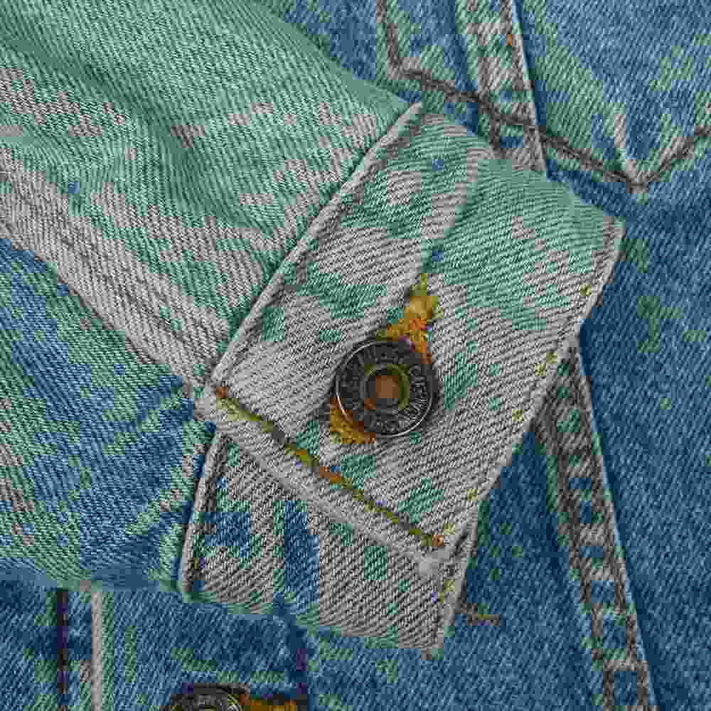 Levi's リーバイス 70506-0316 90s USA製 70506 刻印527 ブランケット デニム ジャケット インディゴブルー系 40【中古】
