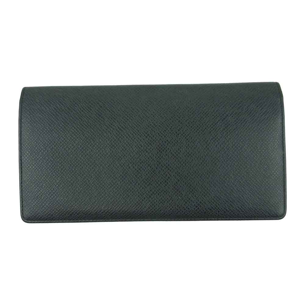 LOUIS VUITTON ルイ・ヴィトン M30541 ポルトフォイユ ロン タイガ 長財布 牛革 フランス製 ブラック系【中古】