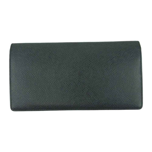 LOUIS VUITTON ルイ・ヴィトン M30541 ポルトフォイユ ロン タイガ 長財布 牛革 フランス製 ブラック系【中古】