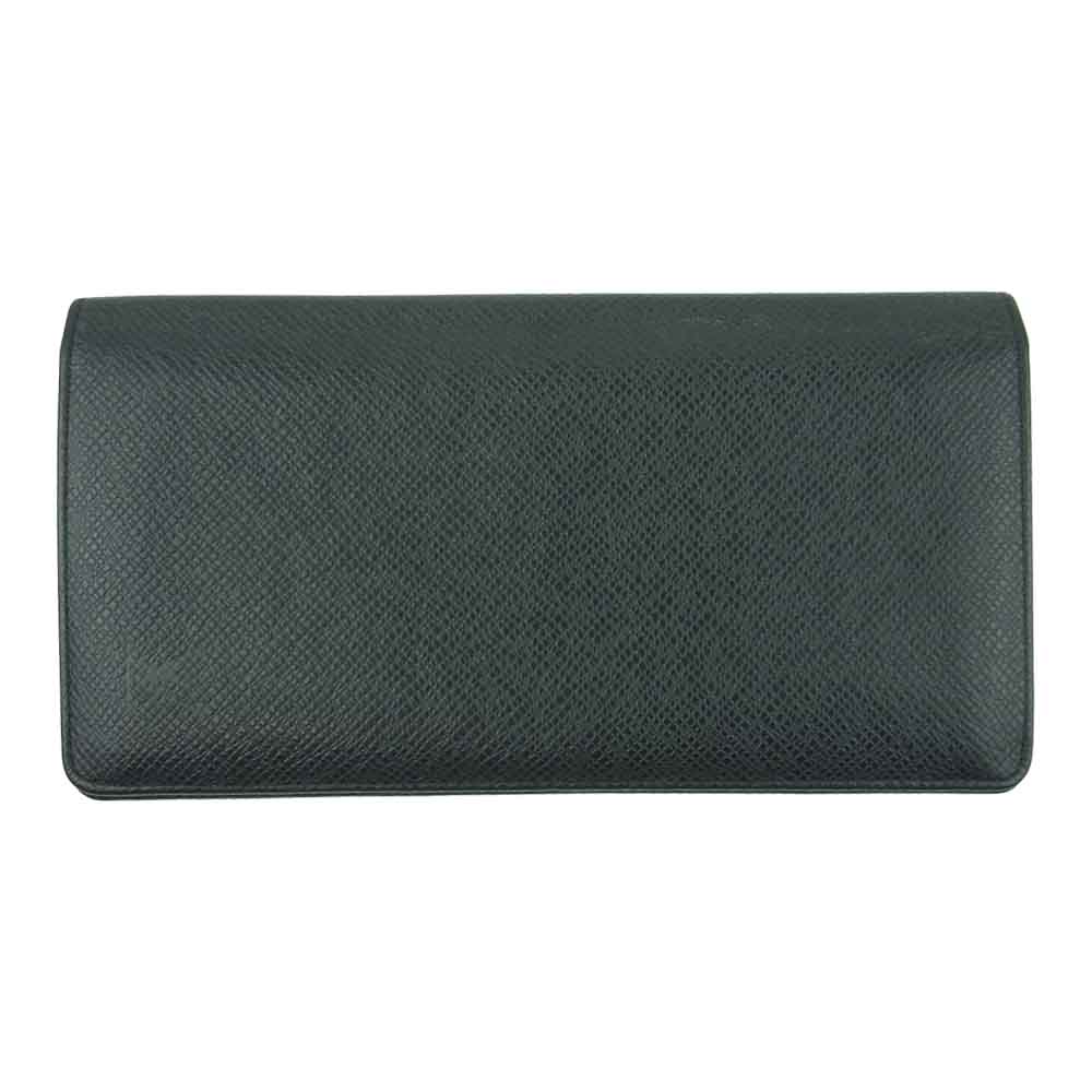 LOUIS VUITTON ルイ・ヴィトン M30541 ポルトフォイユ ロン タイガ 長財布 牛革 フランス製 ブラック系【中古】