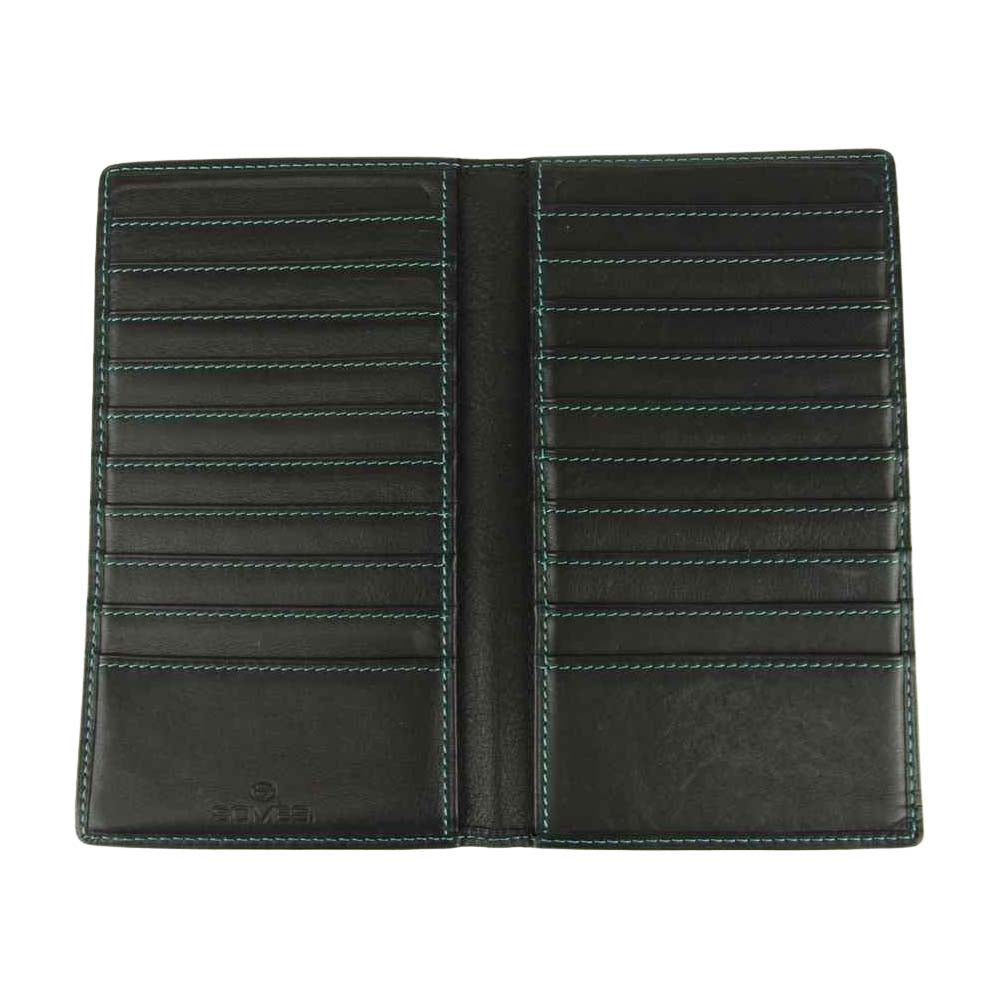 ソメスサドル 折り畳み 長財布 札入れ ブラック系【中古】