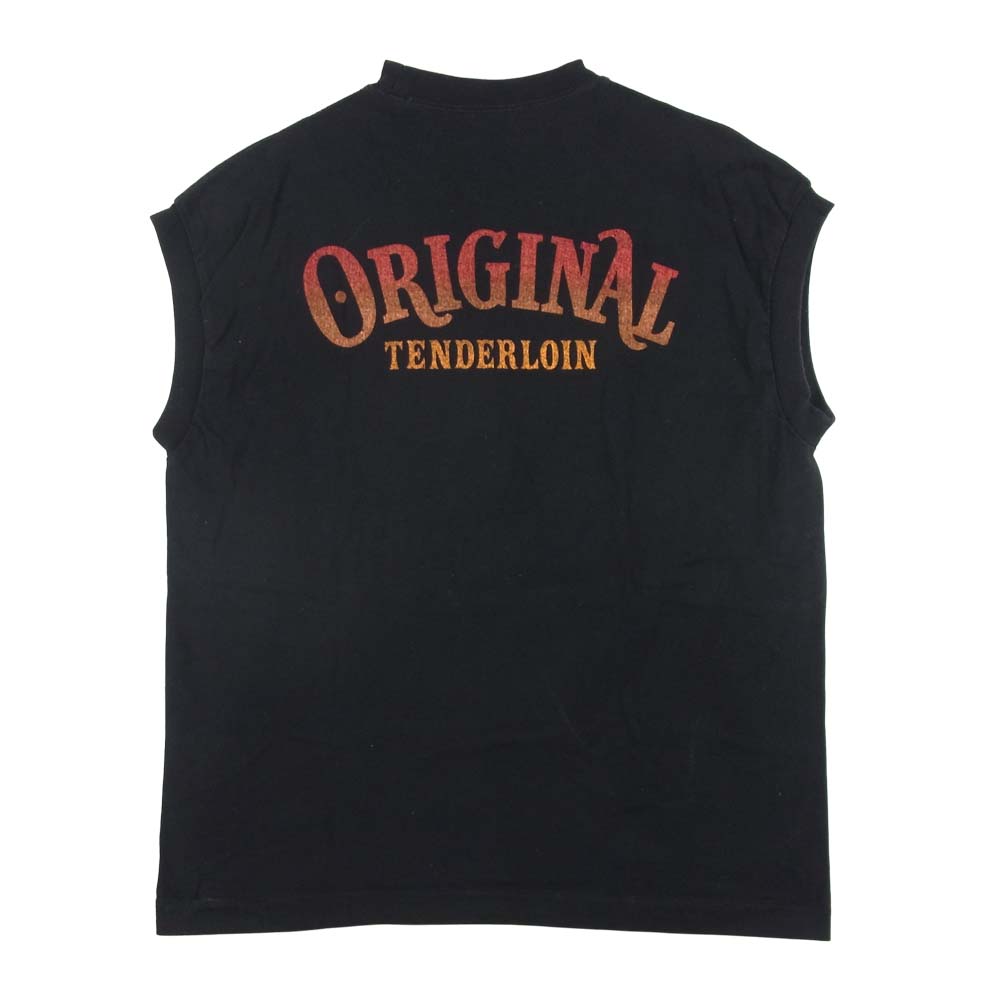 TENDERLOIN テンダーロイン 12SS T-N/S TEE イーグル プリント ノースリーブ Tシャツ ブラック系 M【中古】