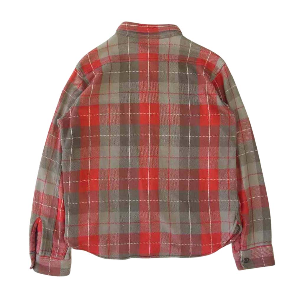 TENDERLOIN テンダーロイン T-HEAVY FLANNEL ヘビーフランネル チェック 長袖シャツ  レッド系 S【中古】