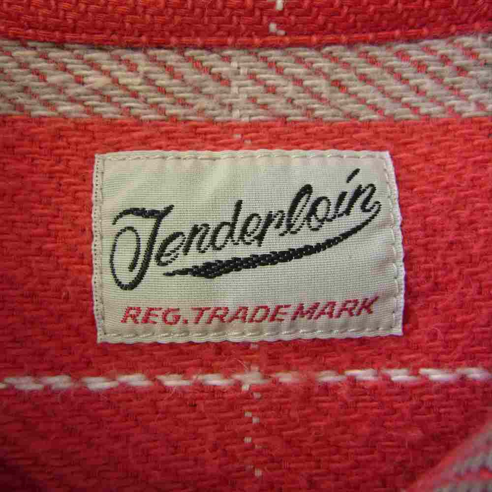 TENDERLOIN テンダーロイン T-HEAVY FLANNEL ヘビーフランネル チェック 長袖シャツ  レッド系 S【中古】