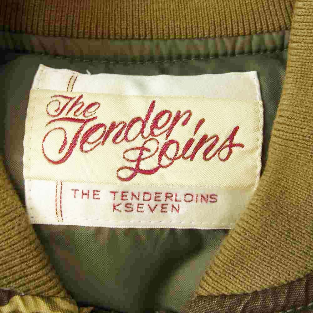TENDERLOIN テンダーロイン T-MA-1 BAMBOO バンブー フライト ミリタリージャケット カーキ系 S【中古】