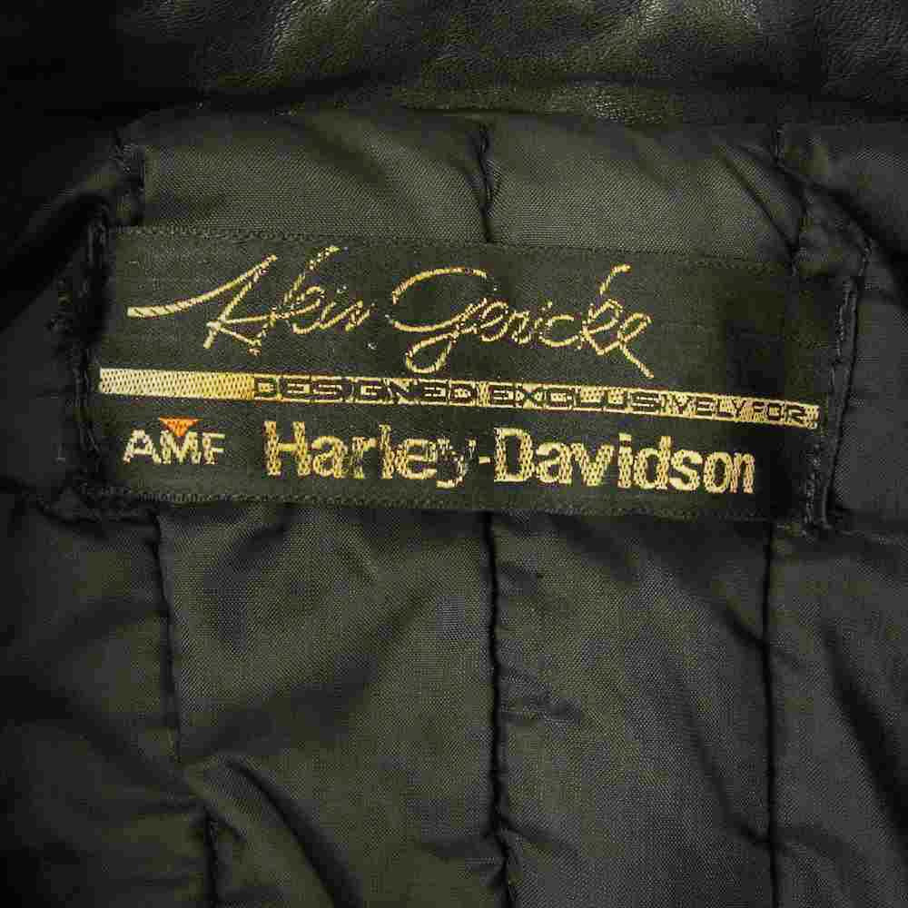HARLEY DAVIDSON ハーレーダビッドソン ヴィンテージ AMF Hein Gericke アメリカンマシンファンダリー バインゲリック レザー ライダース ジャケット ブラック系【中古】