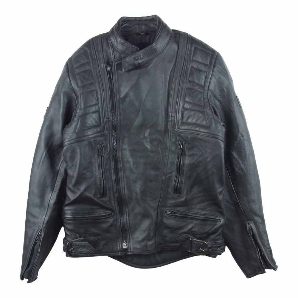BELSTAFF ベルスタッフ ヴィンテージ 80s 英国製 レザー ライダース ジャケット ブラック系 40【中古】