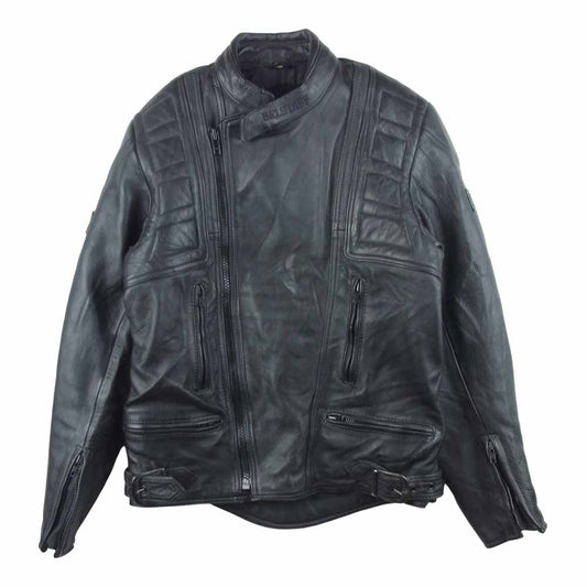BELSTAFF ベルスタッフ ヴィンテージ 80s 英国製 レザー ライダース ジャケット ブラック系 40【中古】