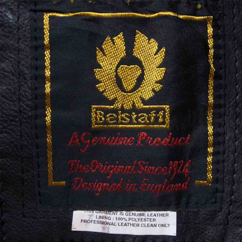 BELSTAFF ベルスタッフ ヴィンテージ 80s 英国製 レザー ライダース ジャケット ブラック系 40【中古】