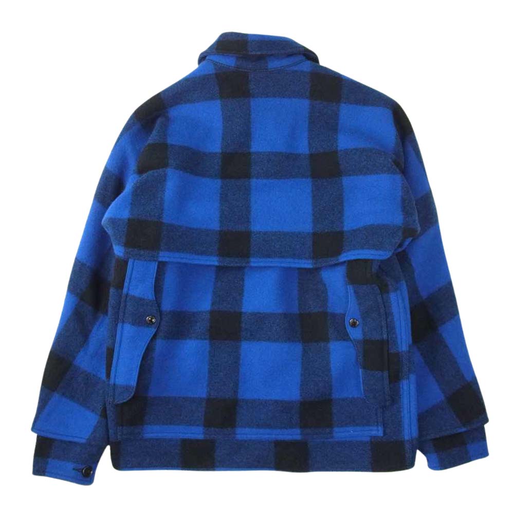 FILSON フィルソン USA製 Double Mackinaw Cruiser Jacket ダブル マッキーノ クルーザー ジャケット ブラック系 ブルー系 38【中古】