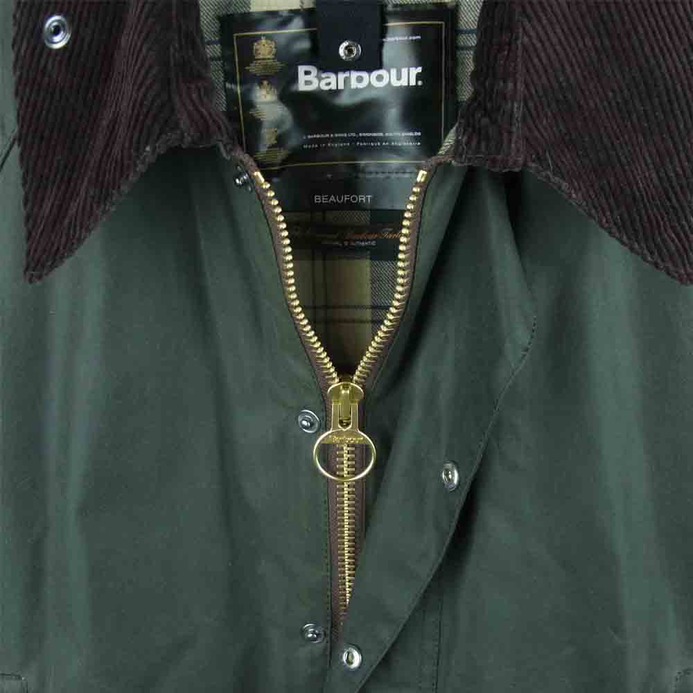 Barbour バブアー 1502115 国内正規品 BEAUFORT ビューフォート オイルド ジャケット 英国製 カーキ系【中古】