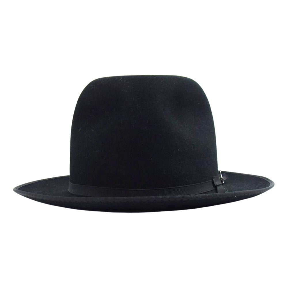 ステットソン USA製 Premier Stratoliner プレミアストラトライナー オープンクラウン ハット ブラック 59 ブラック系 7 3/8【中古】