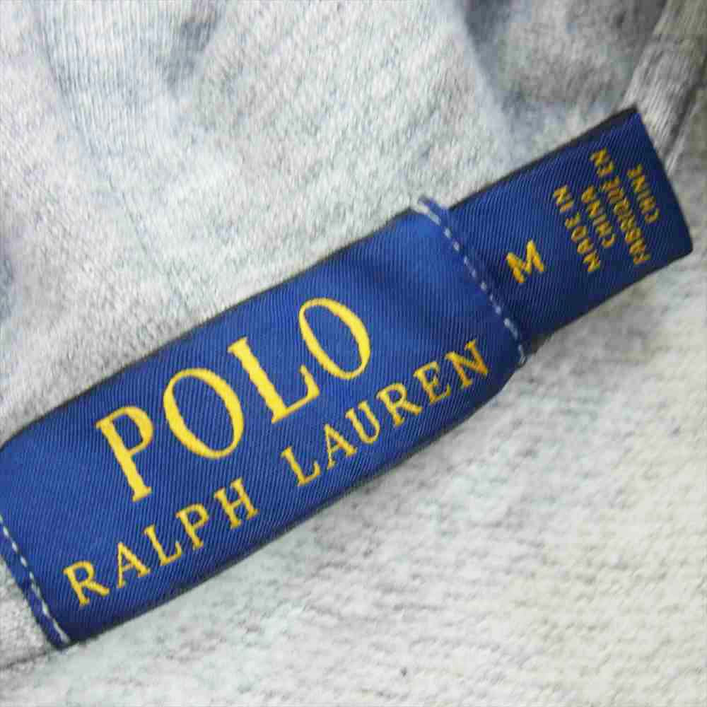 POLO RALPH LAUREN ポロ・ラルフローレン 国内正規品 POLO BEAR Zip Parka ポロベアー スウェット ジップ パーカー グレー系 M【中古】