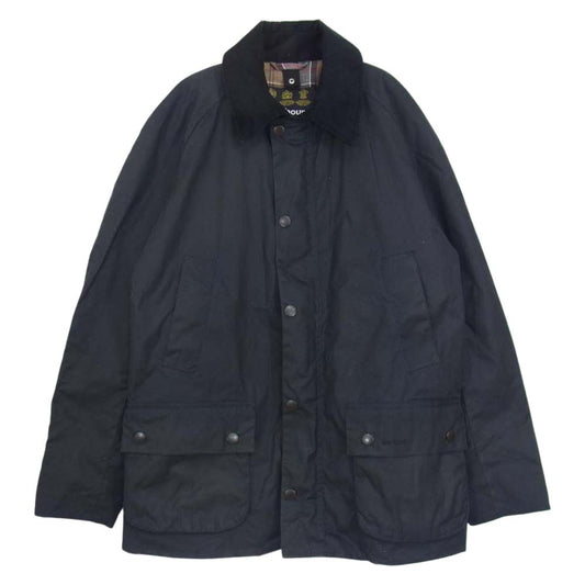 Barbour バブアー 17AW MWX0339NY92 ASHBY WAX JACKET アシュビー オイルドジャケット 裏地チェック ブラック系 M【中古】