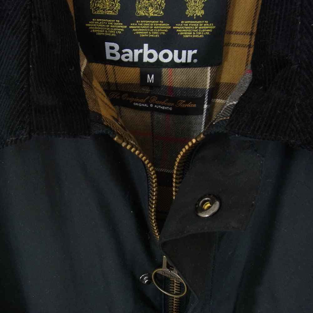Barbour バブアー 17AW MWX0339NY92 ASHBY WAX JACKET アシュビー オイルドジャケット 裏地チェック ブラック系 M【中古】