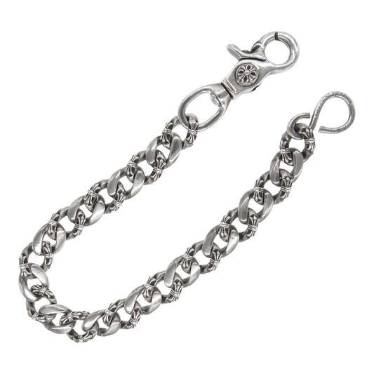 CHROME HEARTS クロムハーツ（原本無） 1クリップ ショート ファンシー ウォレットチェーン シルバー系【中古】