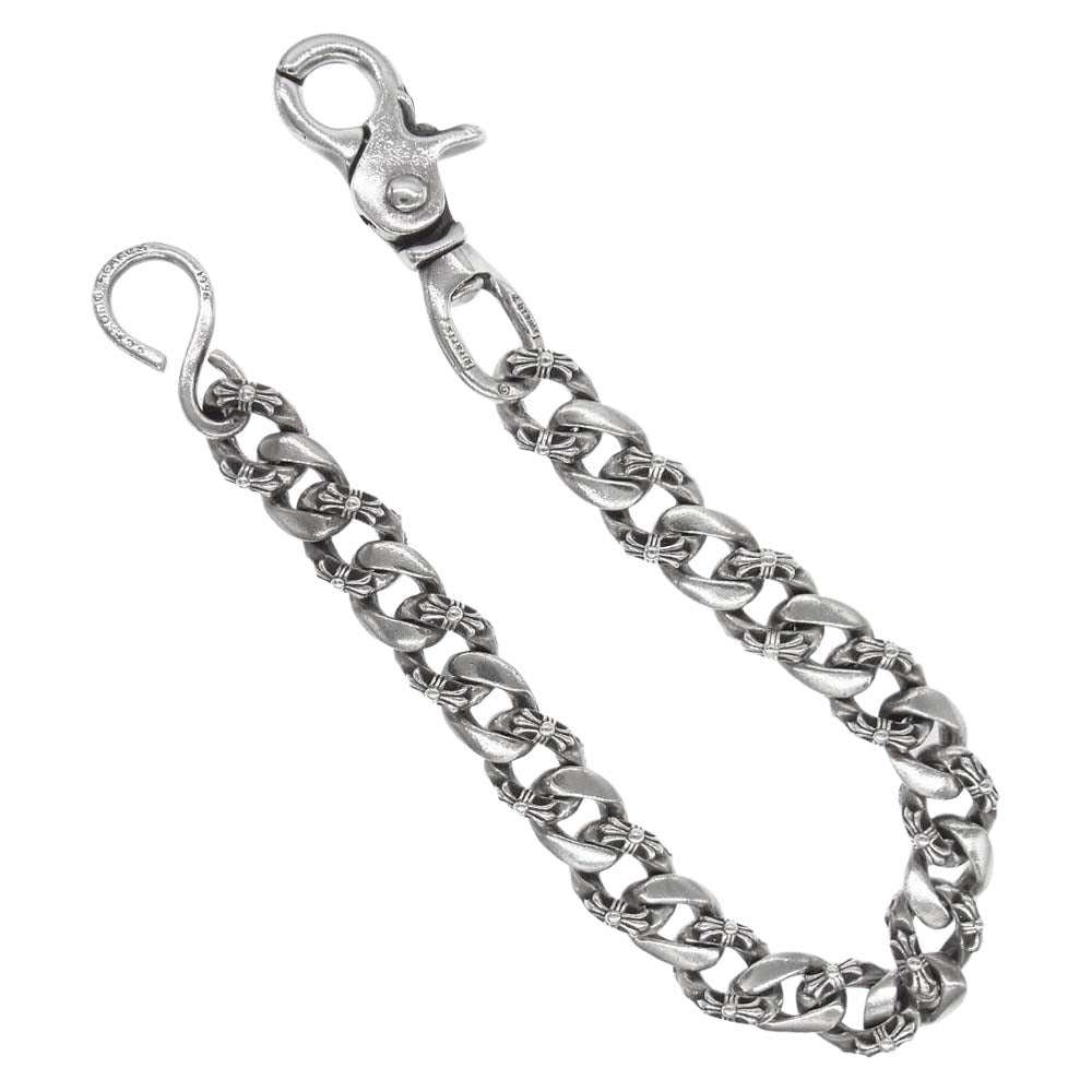 CHROME HEARTS クロムハーツ（原本無） 1クリップ ショート ファンシー ウォレットチェーン シルバー系【中古】