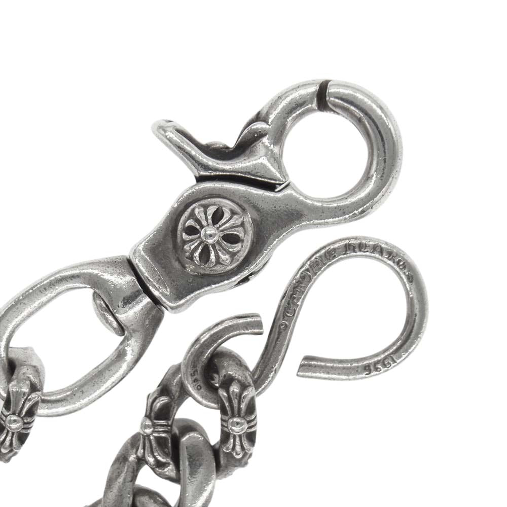 CHROME HEARTS クロムハーツ（原本無） 1クリップ ショート ファンシー ウォレットチェーン シルバー系【中古】