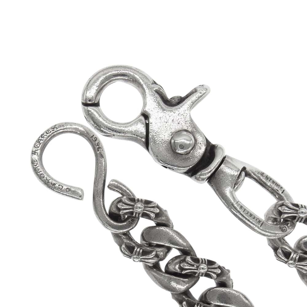 CHROME HEARTS クロムハーツ（原本無） 1クリップ ショート ファンシー ウォレットチェーン シルバー系【中古】