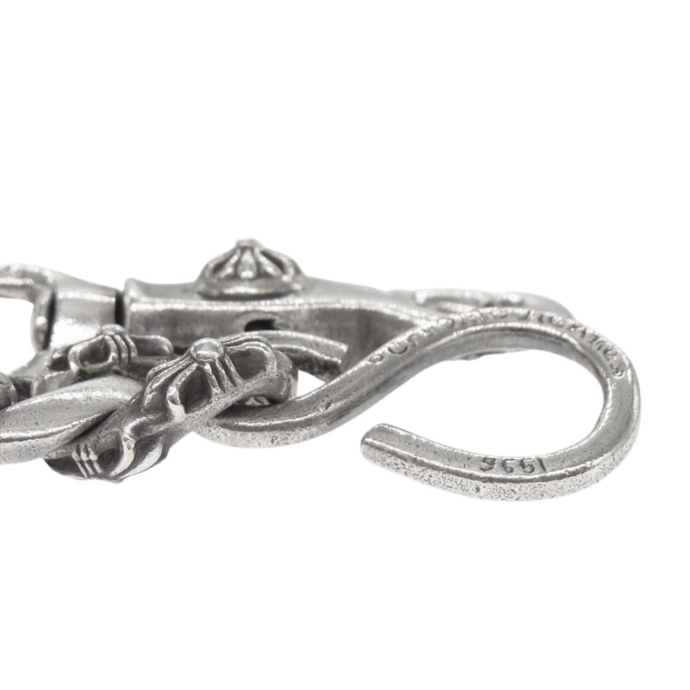 CHROME HEARTS クロムハーツ（原本無） 1クリップ ショート ファンシー ウォレットチェーン シルバー系【中古】