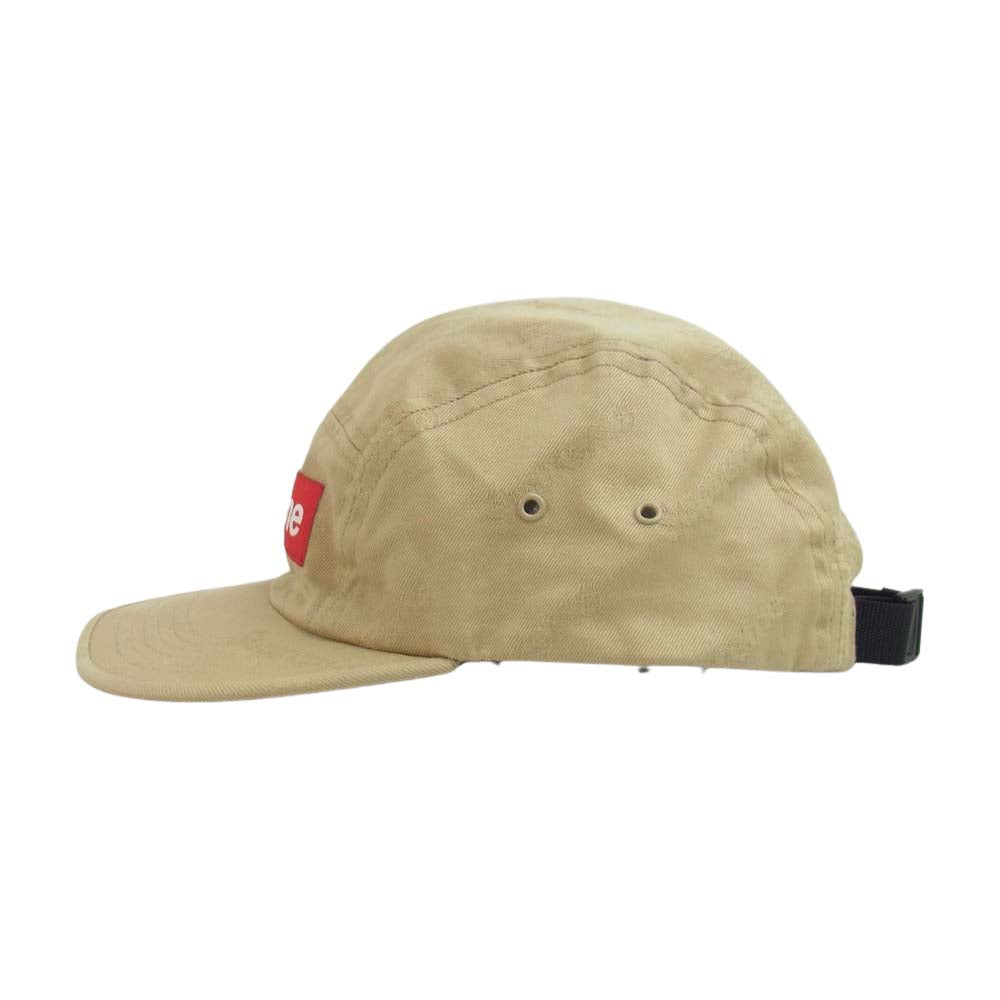 Supreme シュプリーム 19AW JACQUARD LOGOS TWILL CAMP CAP ジャガードロゴ ツイル キャンプキャップ ベージュ系【中古】