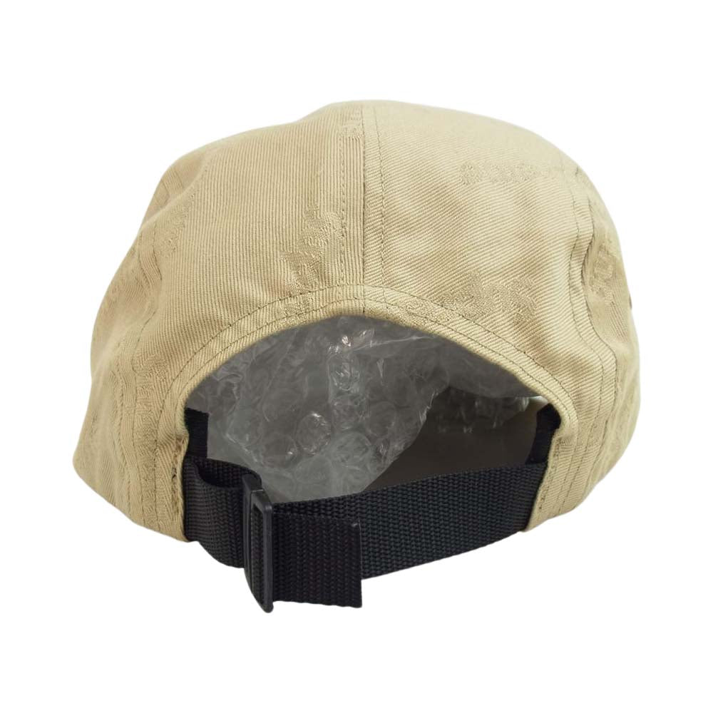 Supreme シュプリーム 19AW JACQUARD LOGOS TWILL CAMP CAP ジャガードロゴ ツイル キャンプキャップ ベージュ系【中古】