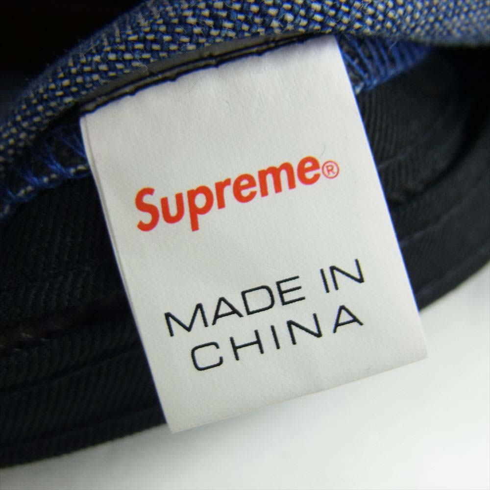 Supreme シュプリーム 20SS ENBOSSED DENIM CAMP CAP エンボス デニム キャンプ キャップ インディゴブルー系【中古】