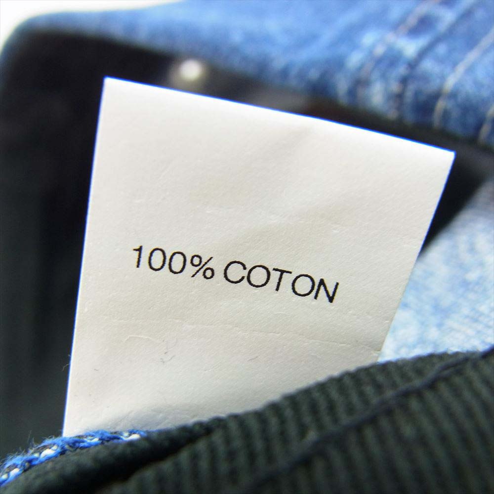 Supreme シュプリーム 20SS ENBOSSED DENIM CAMP CAP エンボス デニム キャンプ キャップ インディゴブルー系【中古】