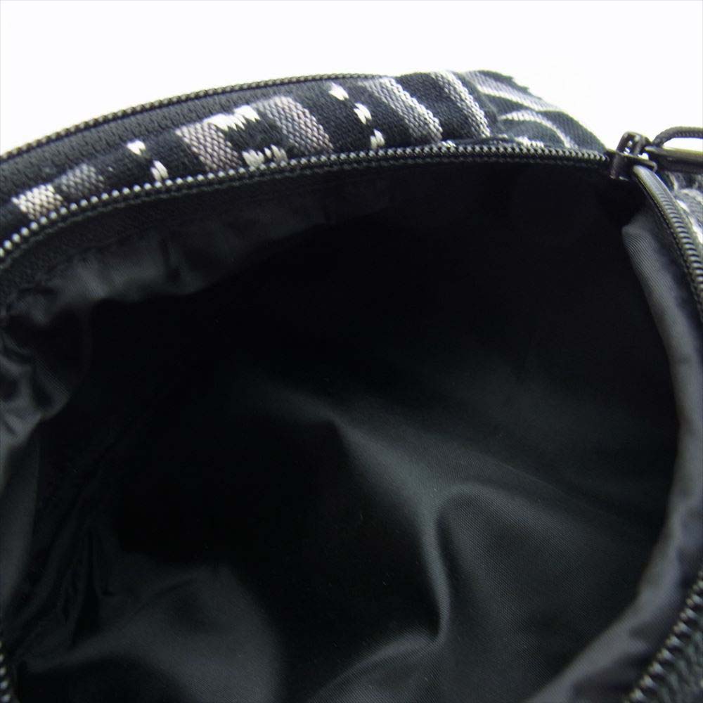 Supreme シュプリーム 20SS WOVEN STRIPE WAIST BAG ウーブン ストライプ ウエスト バッグ グレー系 ブラック系【中古】