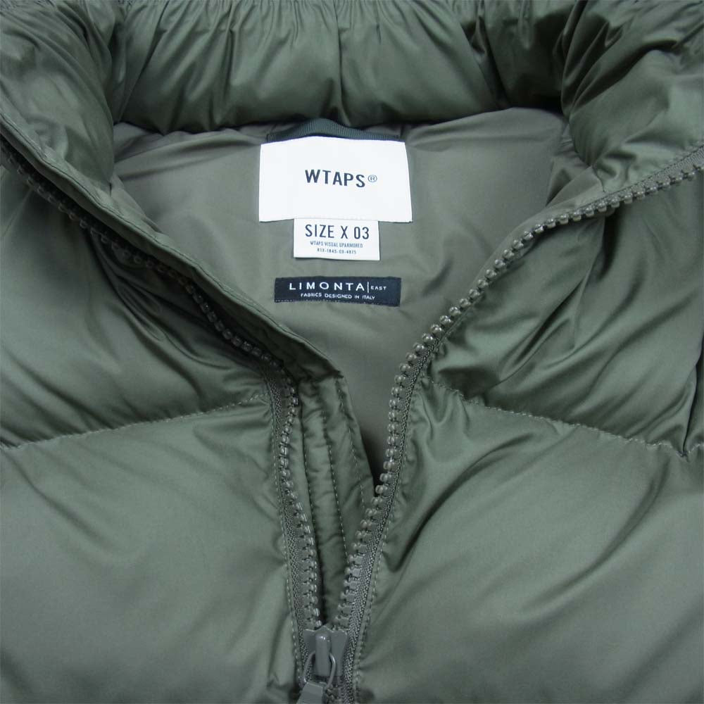 WTAPS ダブルタップス 21AW 212BRDT-JKM04 BIVOUAC VEST POLY TAFFETA LIMONTA 中綿 ベスト OLIVEDRAB L【新古品】【未使用】【中古】