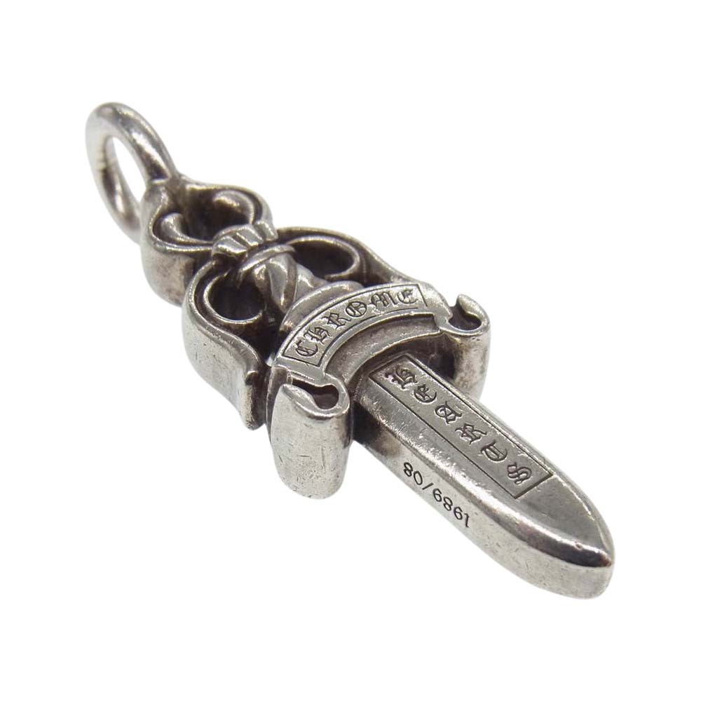 CHROME HEARTS クロムハーツ（原本無） DBL DAGGER ダブルダガー ペンダントトップ  シルバー系【中古】