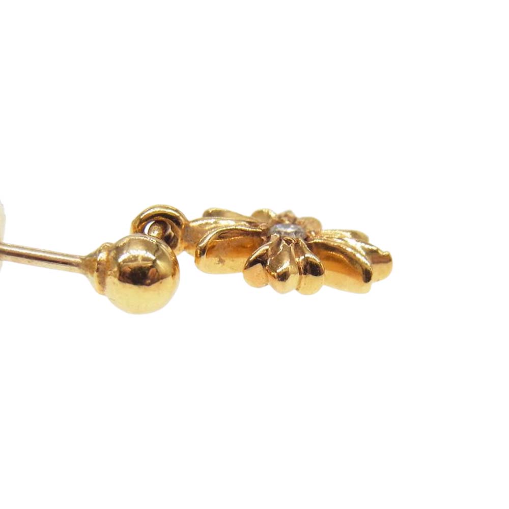 CHROME HEARTS クロムハーツ（原本有） 22K TNY E CH PLS DIA タイニーE ダイヤ ピアス ゴールド系【中古】