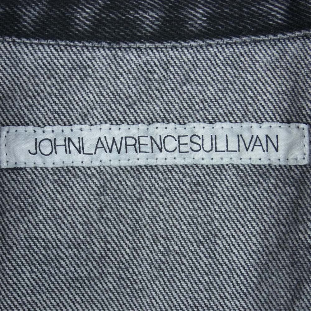 JOHN LAWRENCE SULLIVAN ジョンローレンスサリバン JLS-02-15 ダメージ加工 デニム ジャケット 日本製 グレー系 34【美品】【中古】