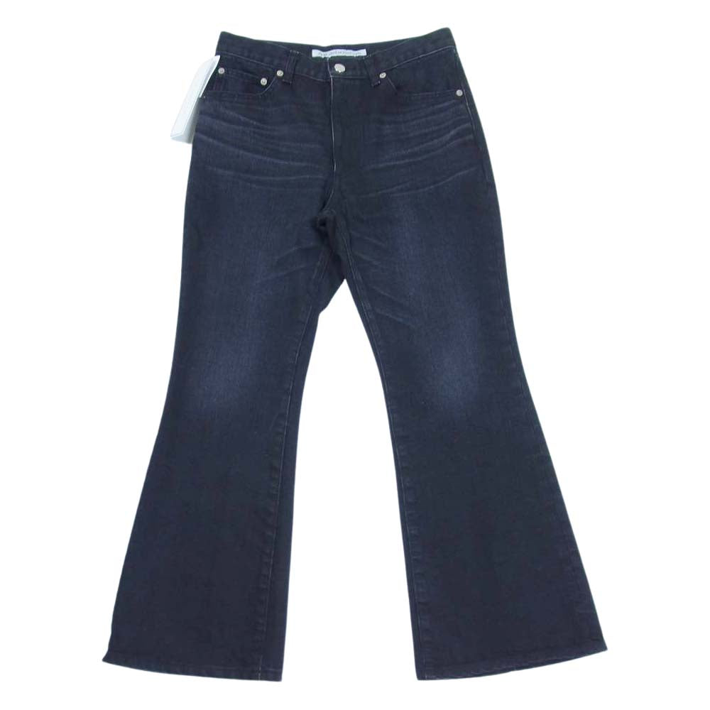 JOHN LAWRENCE SULLIVAN ジョンローレンスサリバン JLS-02-18 DENIM FLARED PANTS デニム フレア パンツ ブラック系 44【美品】【中古】