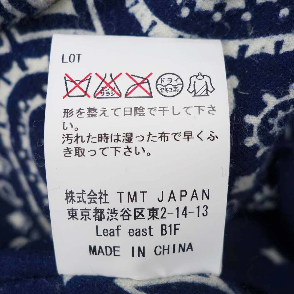 TMT ティーエムティー スエード × ナイロン コンビネーション ダウン ジャケット ブラック系 M【中古】