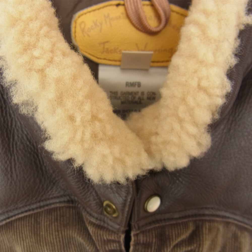ロッキーマウンテンフェザーベッド 450-482-14 Christy Vest CORDUROY ヴィンテージ加工 クリスティ コーデュロイ ダウン ベスト ブラウン系 38【中古】