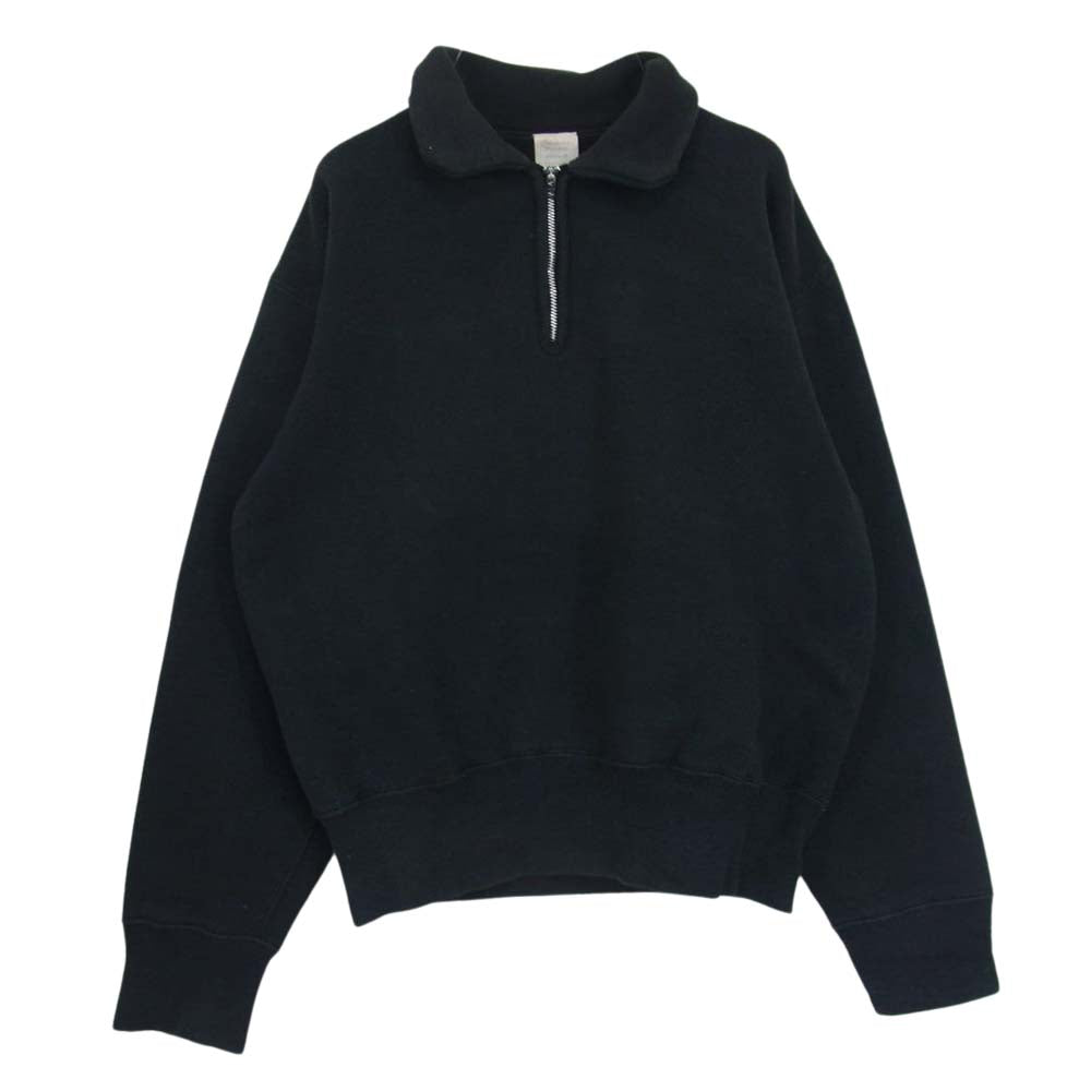 CHESWICK チェスウィック ハーフジップスウェット ブラック系 M【中古】