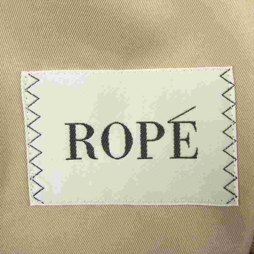 ROPE' ロペ 撥水加工 トレンチ コート ベージュ系 36【美品】【中古】