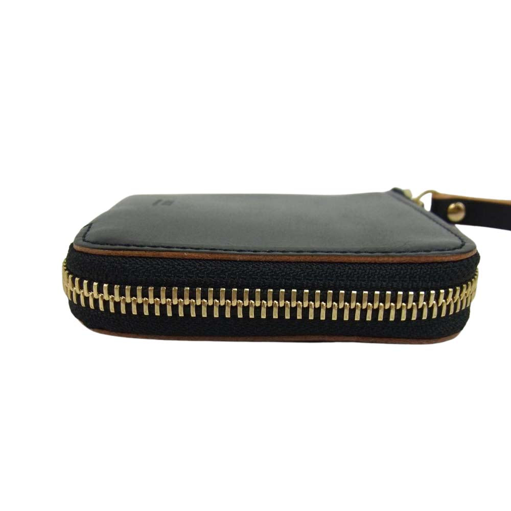 PORTER ポーター 187-01349 FILM WALLET ガラス加工 牛ショルダーレザー ミニウォレット 財布【中古】